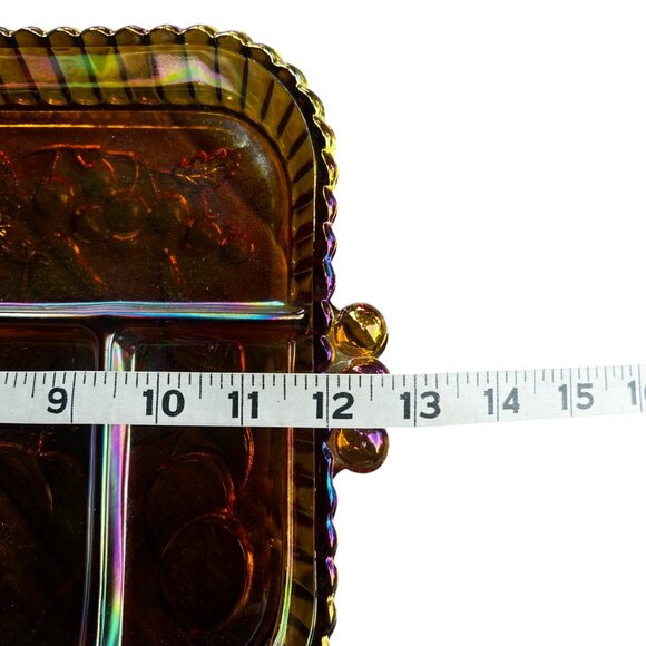 Indiana Glass Amber 5 Section Relish Tray **AS IS** - Picture 6 of 8